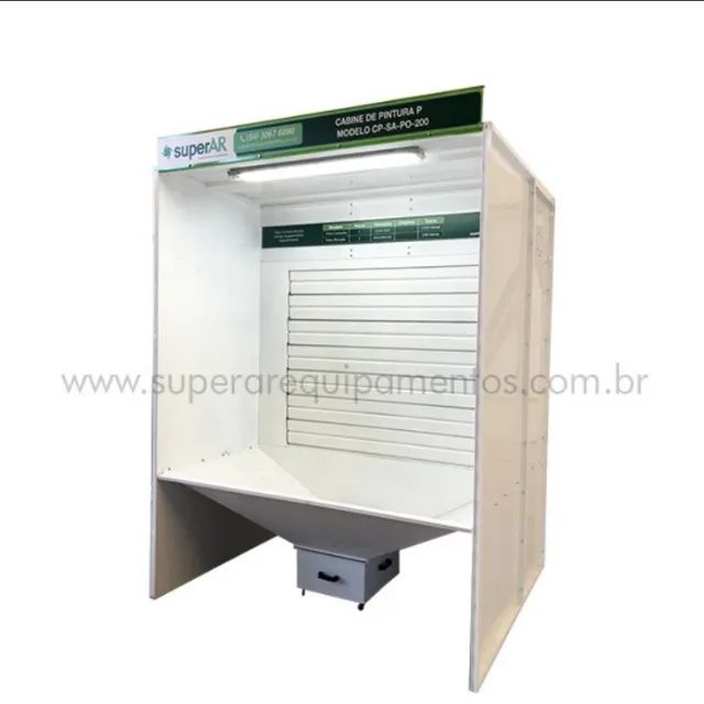 Baixei pra vender hoje Cabine de pintura industrial e pistola para pintura eletrostática - Foto 2