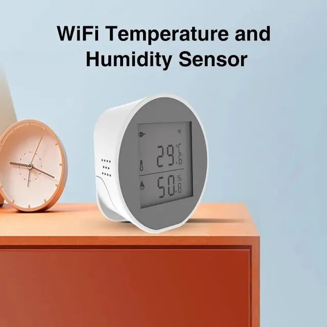 Sensor de Temperatura e Umidade Tuya Inteligente Wifi, Compatível com Alexa  - Foto 5