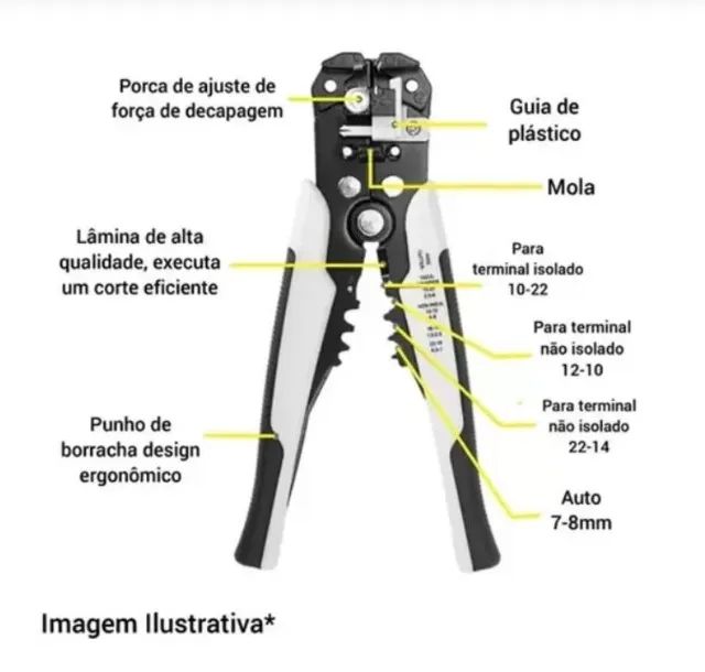 Alicate desencapador de fios Profissional - Foto 3