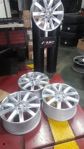 jogo de rodas jetta original vw 17x7 5x112 et54 semi nova  - Foto 3