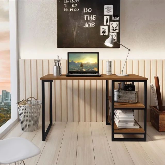 Escrivaninha Mesa Office Estudo Estilo Industrial 
