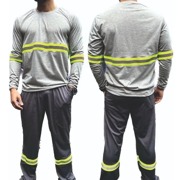 Conjunto operacional simples com faixa refletiva personalizado 