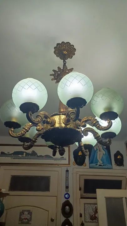 Lustre de puro Bronze Antigo 