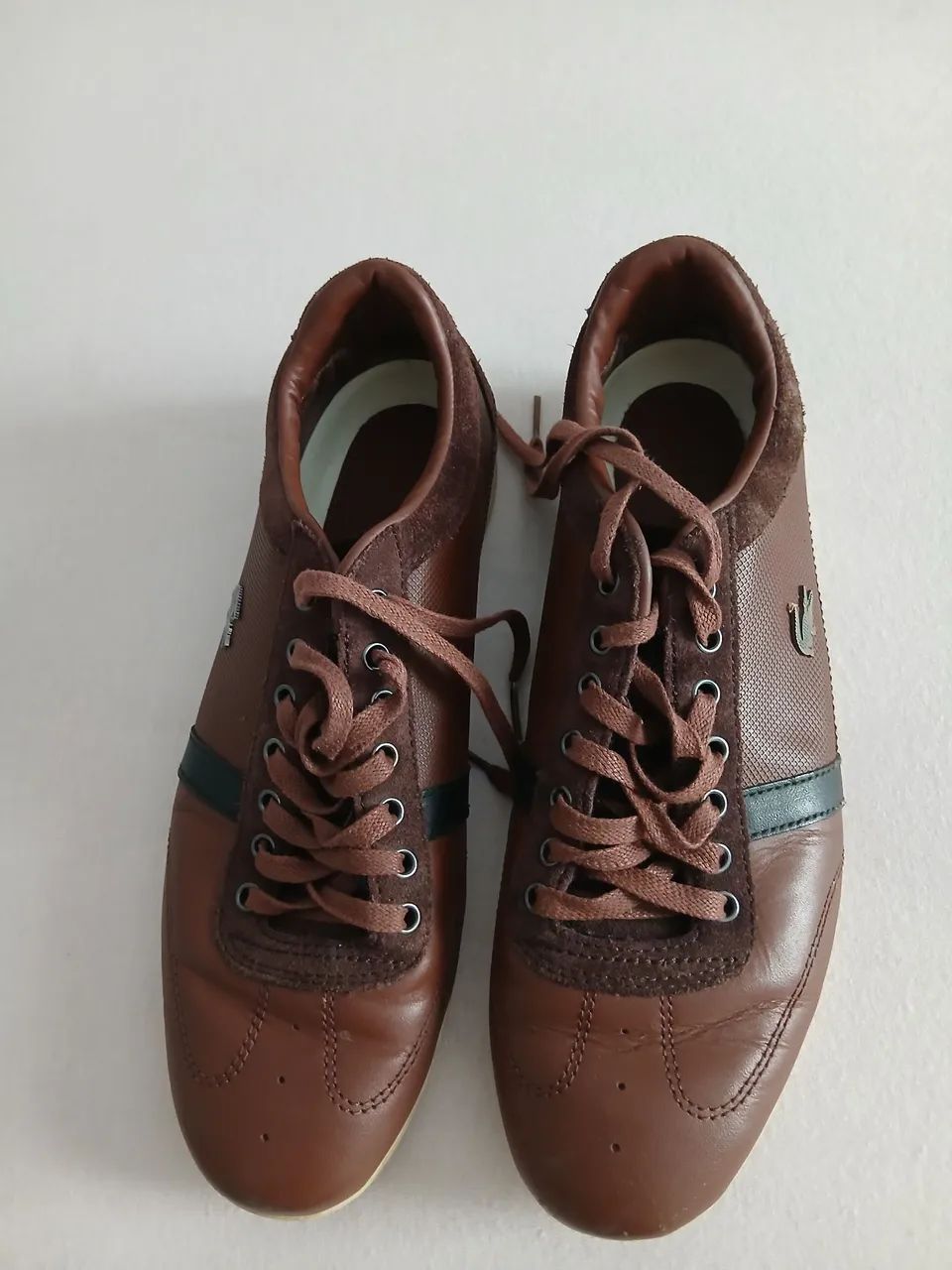 Tênis lacoste original marrom couro N40