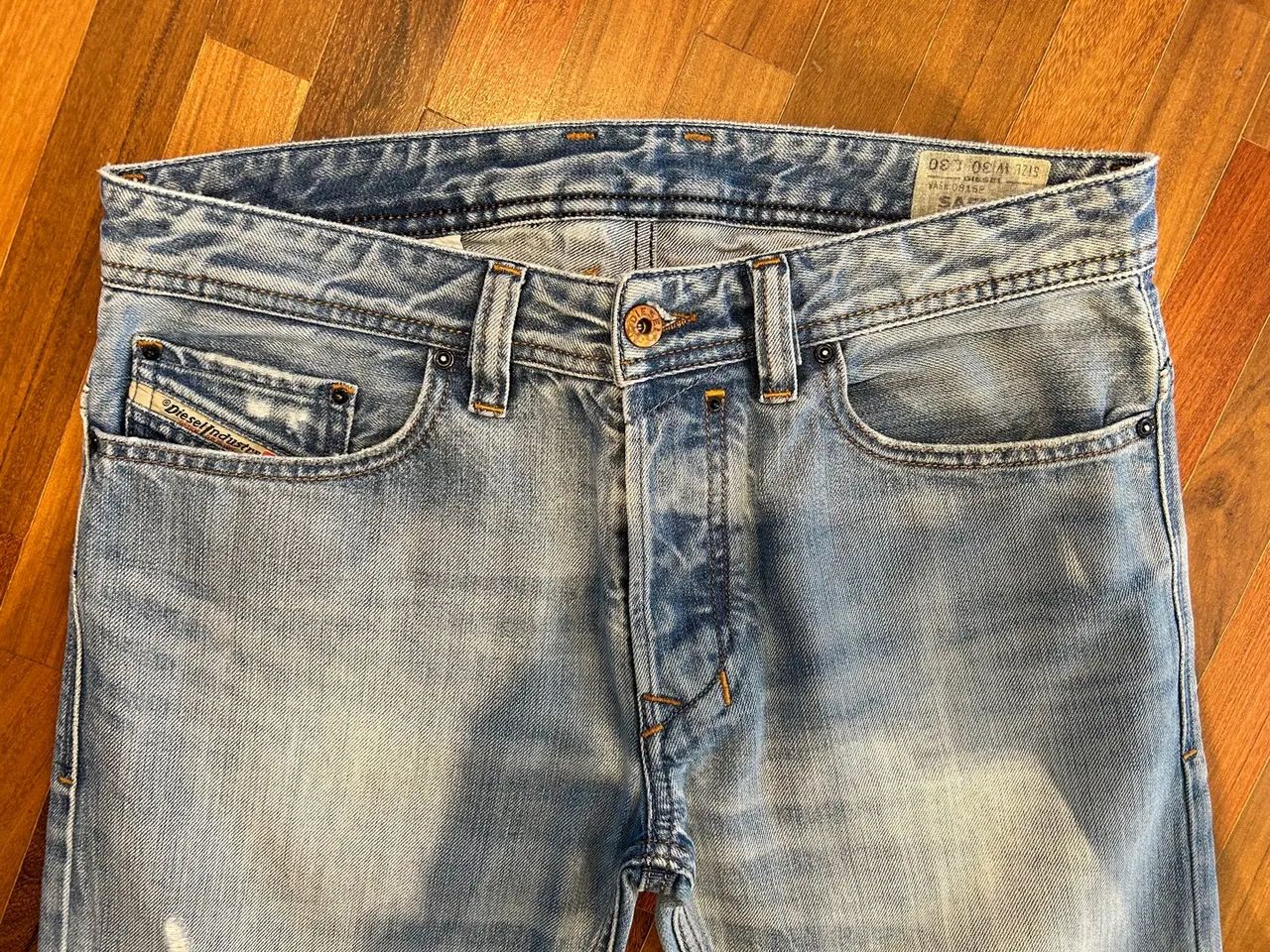 Calça Jeans Diesel Azul Claro - Original - Foto 5