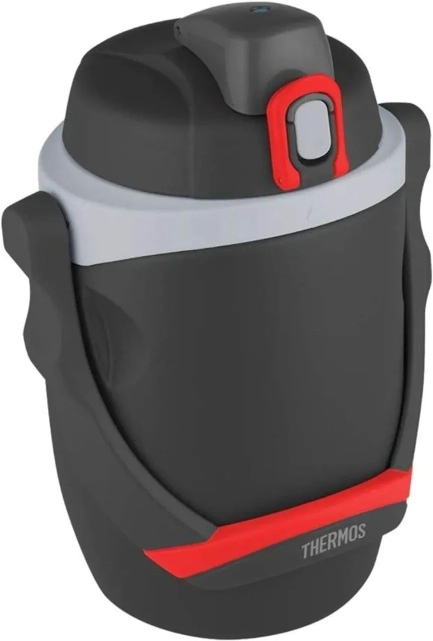 Garrafa Térmica Hidratação Thermos = 1800ml preto (conserva 12 horas frio)