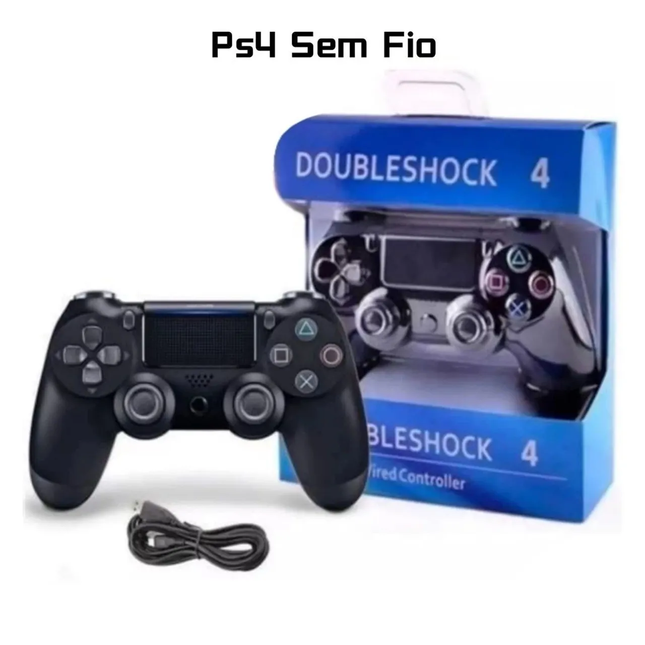 Controle PS4 Sem Fio - Novo
