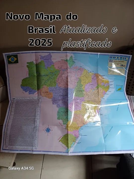 Mapa Mundi 2025 Plastificado - Foto 2