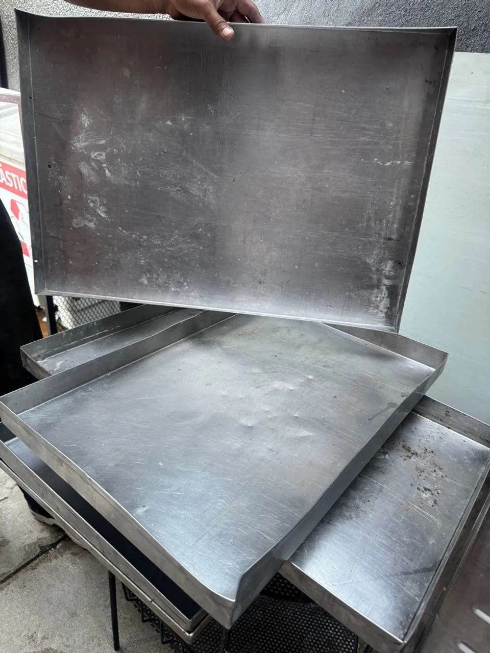 Bandeja de inox para comércio 