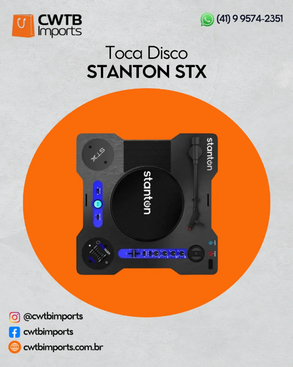 TOCA DISCO STANTON STX PORTATIL