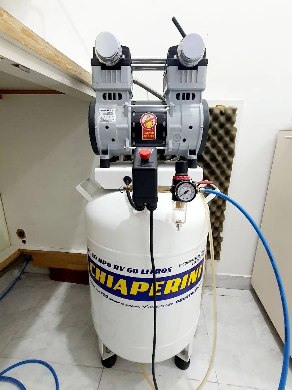 Compressor de Ar Odontológico Chiaperini 60 Litros