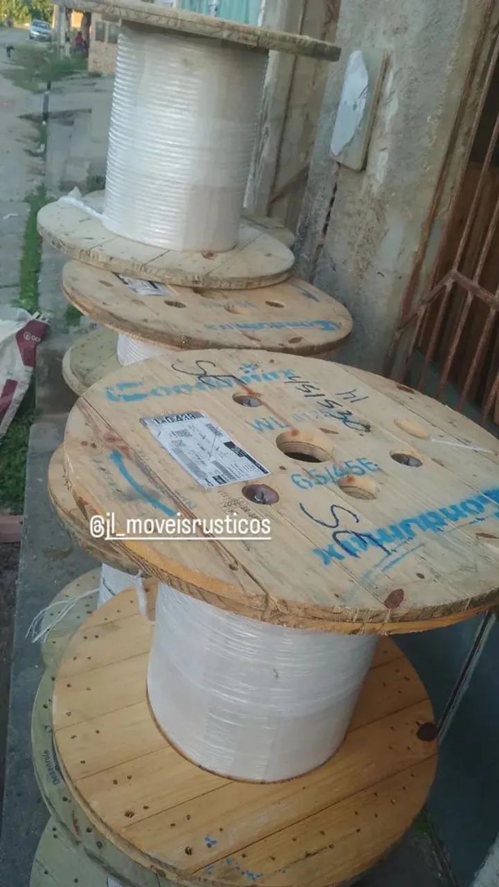 Bobinas de madeira para organização - Foto 3