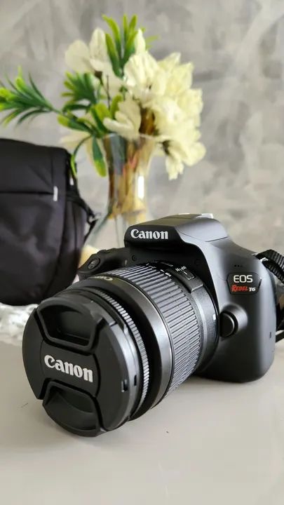 Canon T6 com lente 18-55mm Wifi