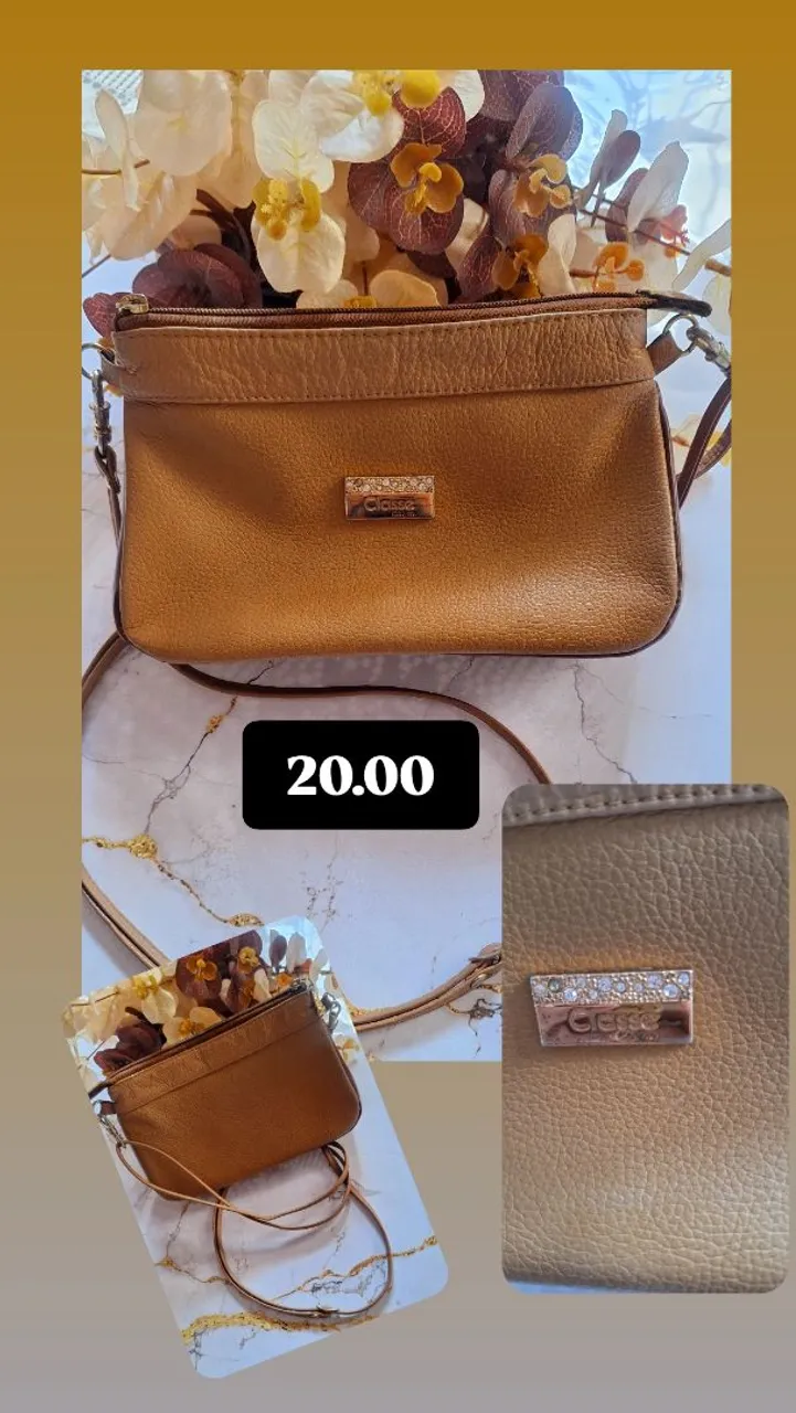 Bolsa de ombro Classe em couro sintético