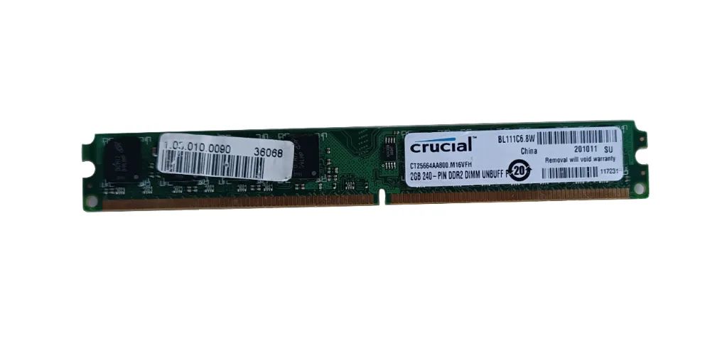 memória 2gb pin ddr2 dimm k20