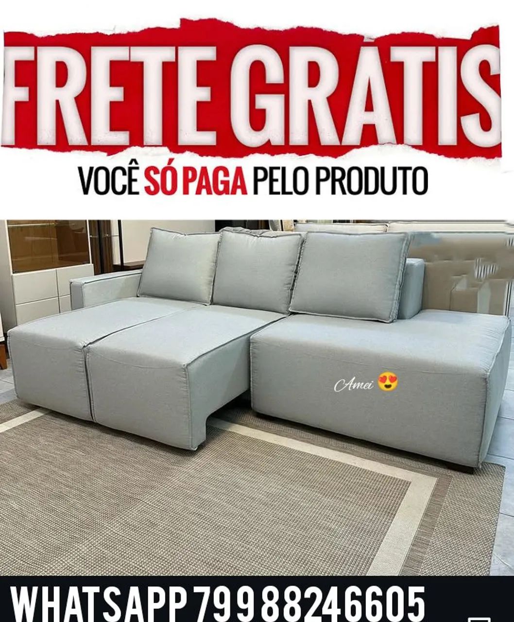 Sofá de Canto - Frete Grátis! - Foto 4