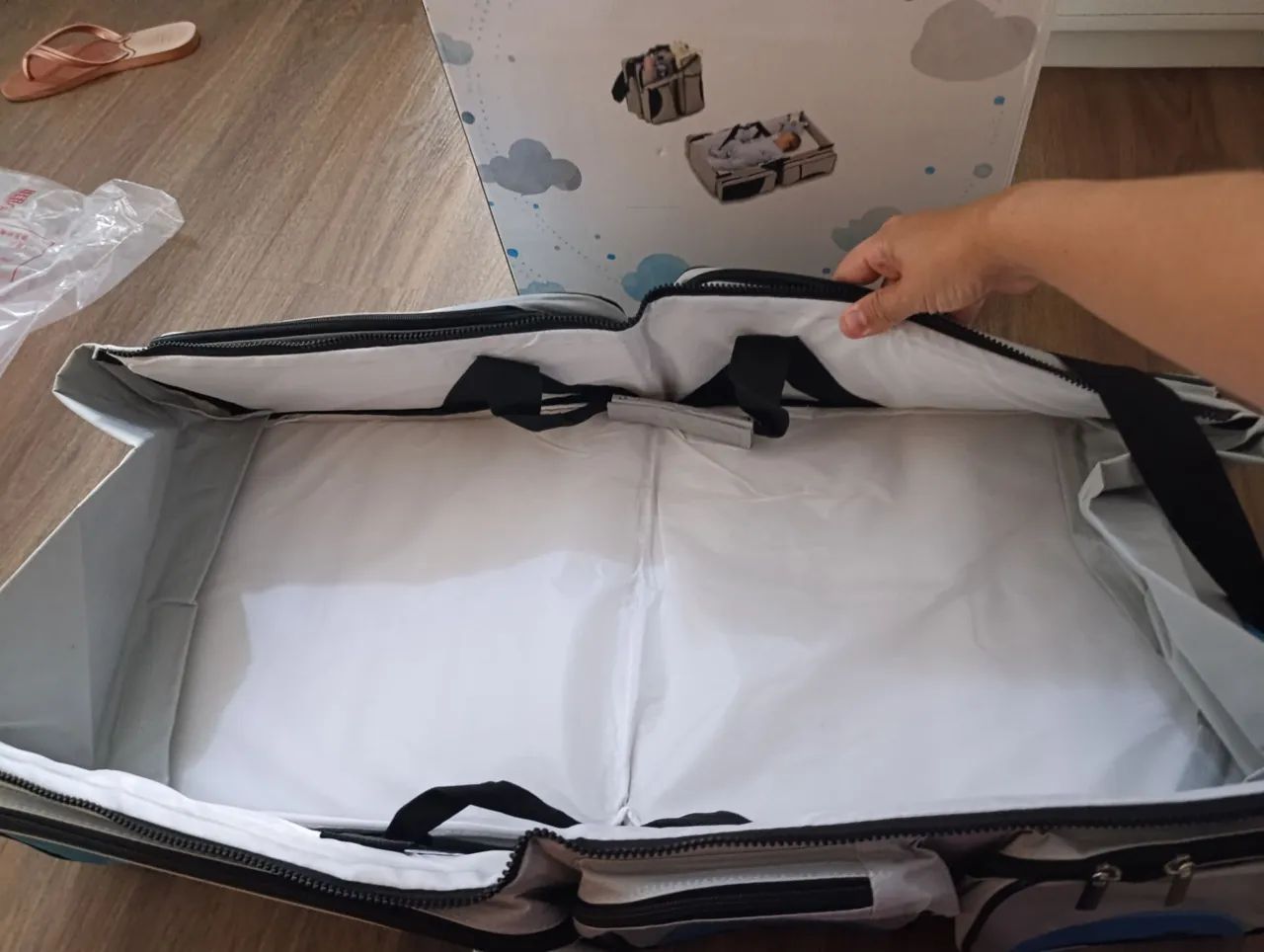 Bolsa que vira berço  - Foto 3