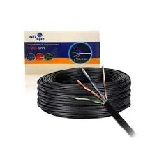 CABO REDE 305 MTS CAT 5E PRETA FLAYBYTE PRETO ,BRANCO E AZUL