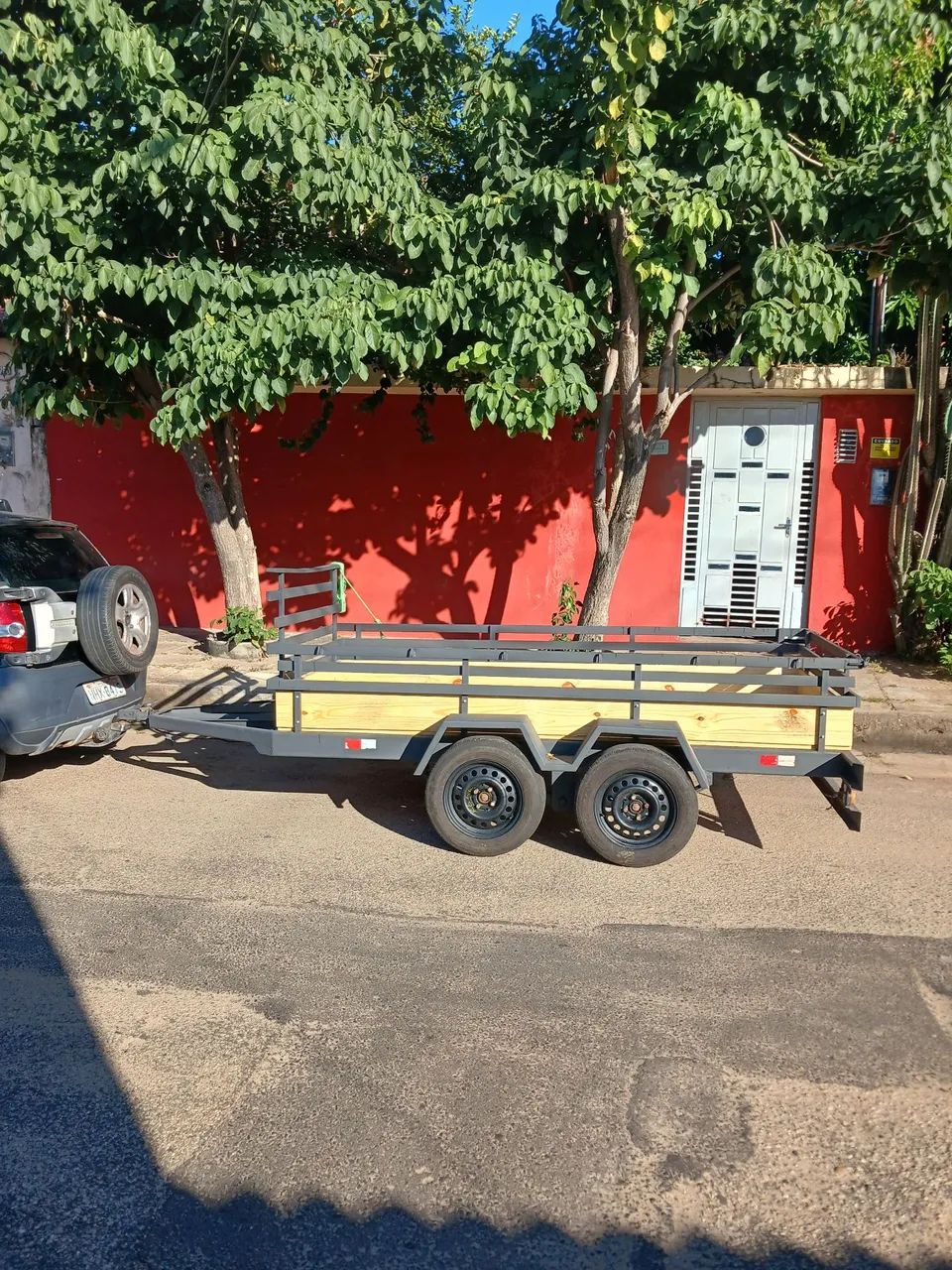 BAIXOU! - Carretinha para transporte - Madeira e Aço Reforçado - Foto 5