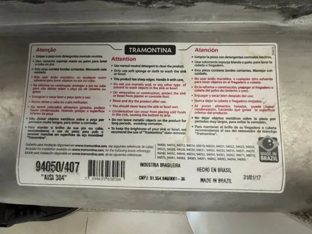 Balcão de granito com cuba de aço inox Tramontina - Foto 2