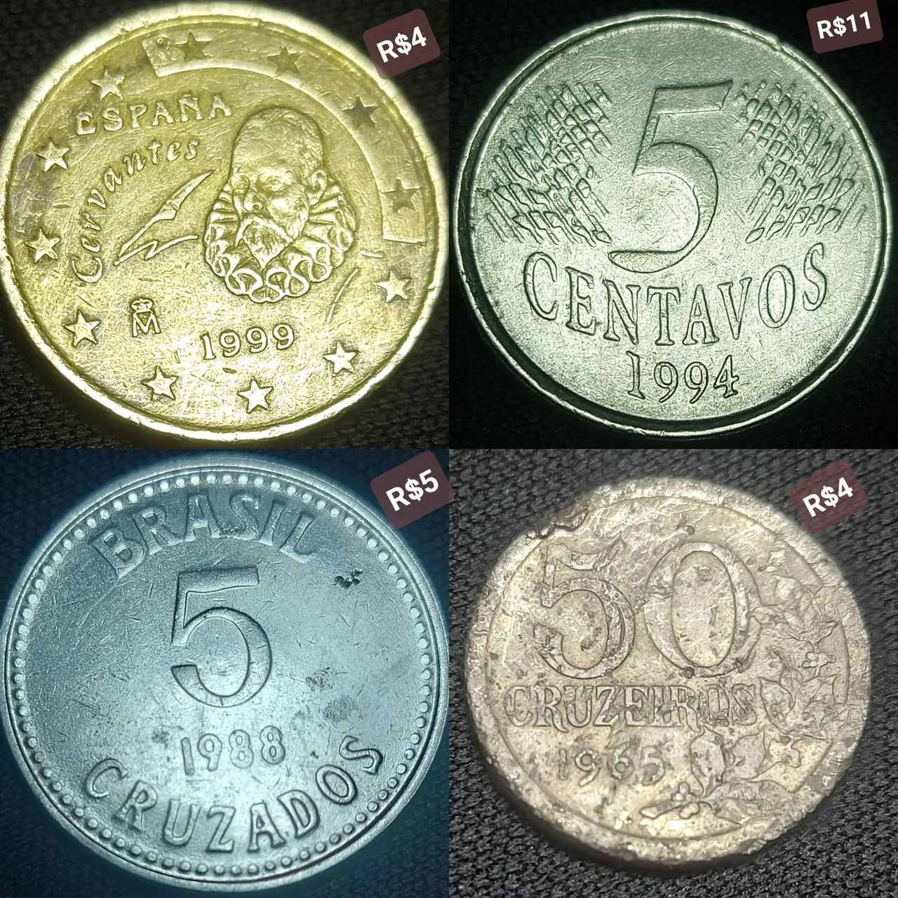 Moedas Antigas Coleção Numismática