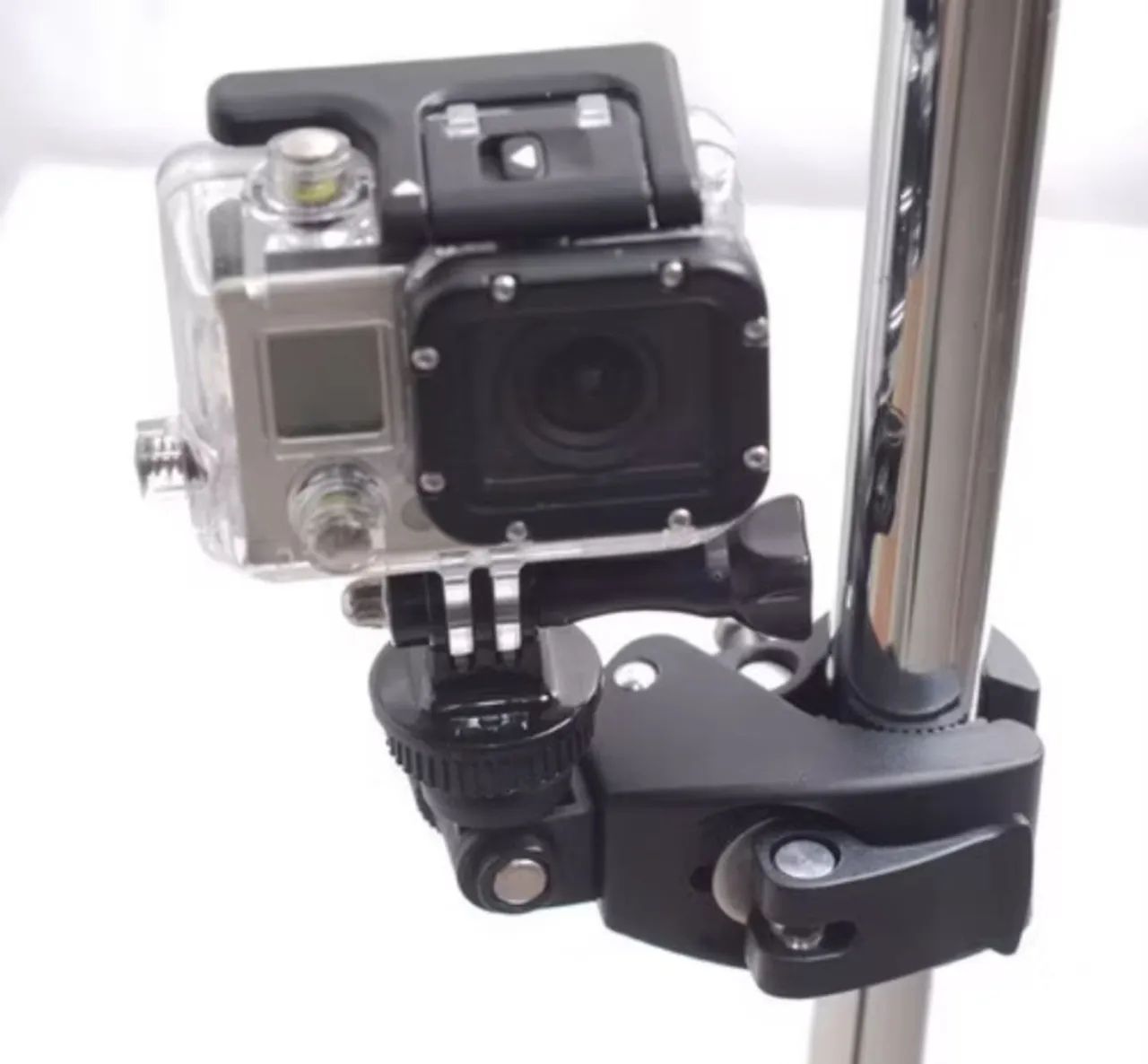 Suporte De câmera go pro para Guidão Mosquetão para Bicicleta E Moto - Foto 5