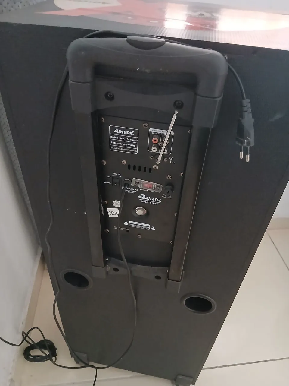 Caixa de Som Amvox ACA-1001 Turbo 1000W RMS
