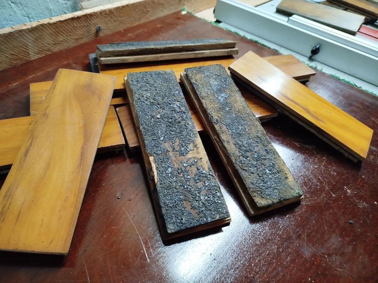 Revestimento para piso taco antigo Madeira 21x7 peroba rosa, imbuia tacos vó 