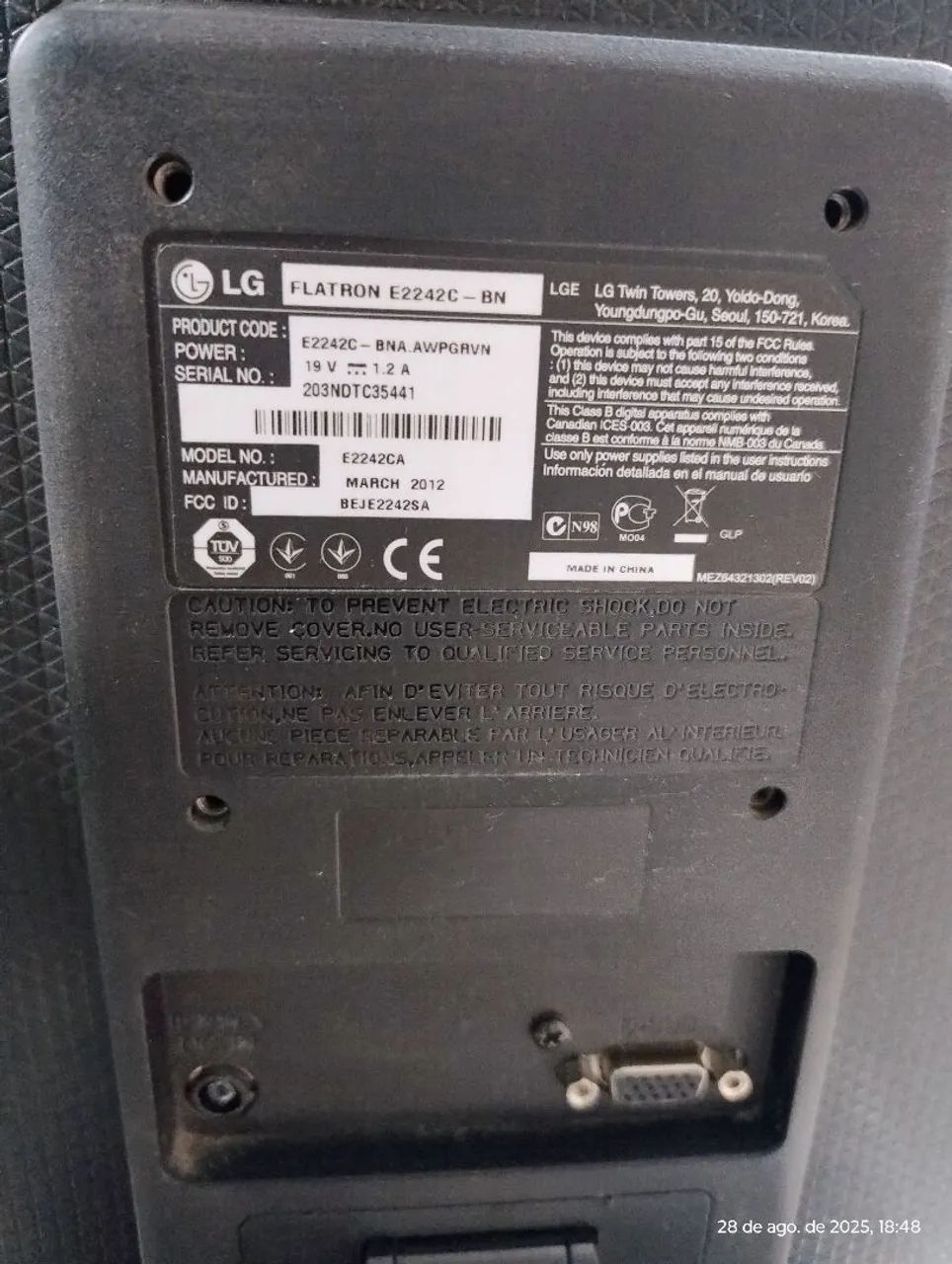 Monitor LG Flatron E2242  - Foto 3