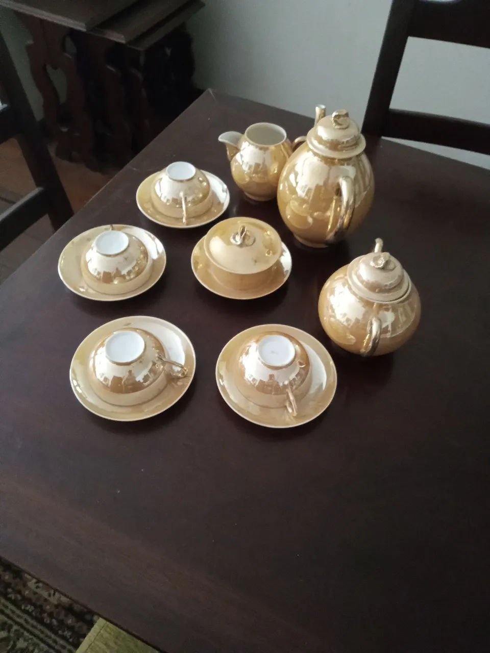 Conjunto de Chá Dourado