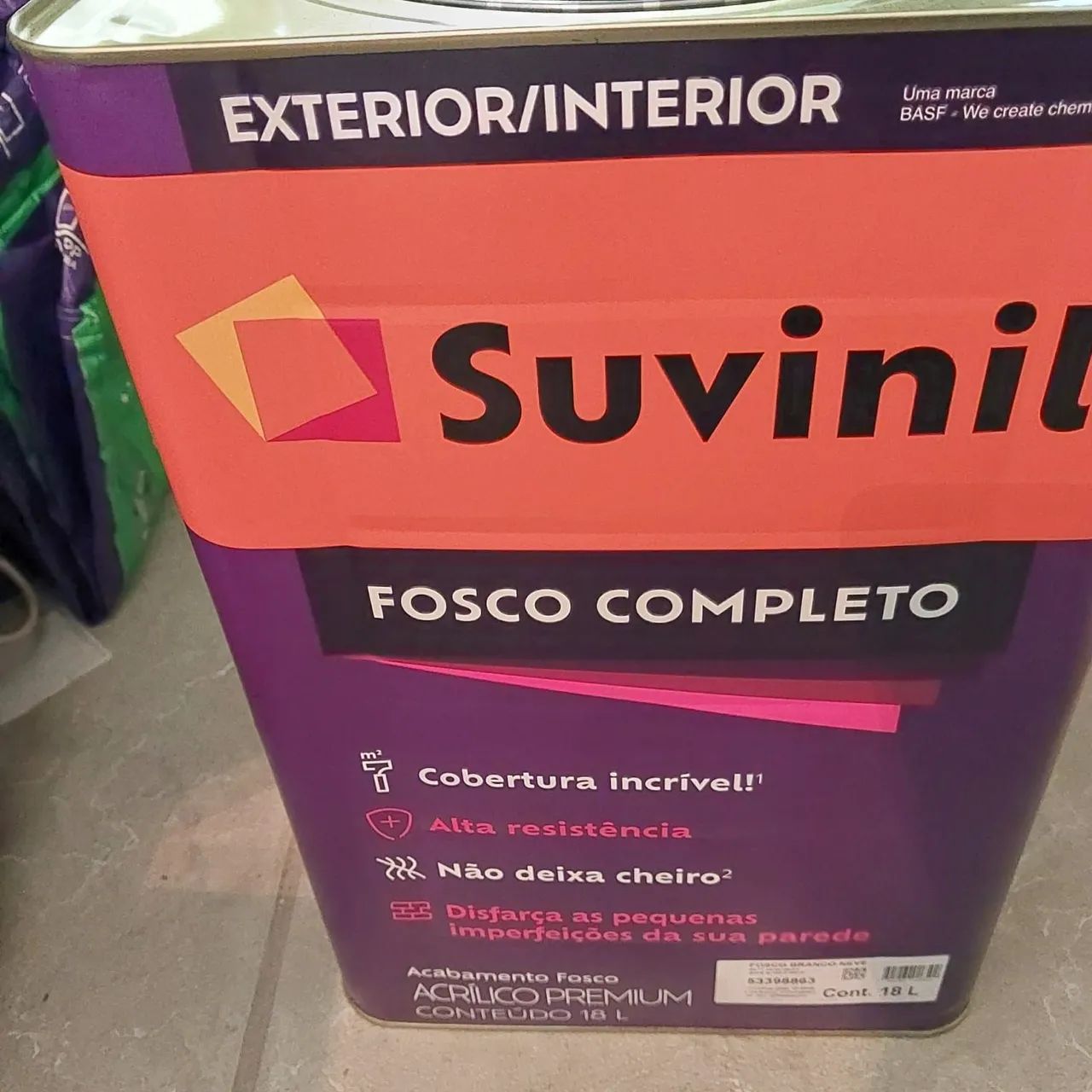 Tinta Suvinil Fosco Completo 18L - Cobertura Incrível!