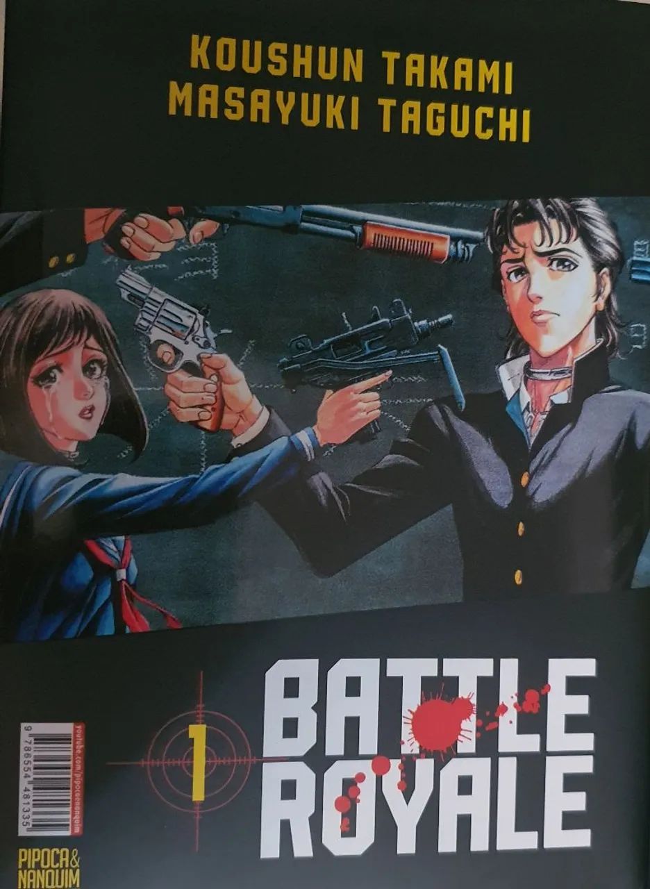 Battle Royale Omnibus completo - Mangá série completa 5 edições capa dura Pipoca e Nanquim