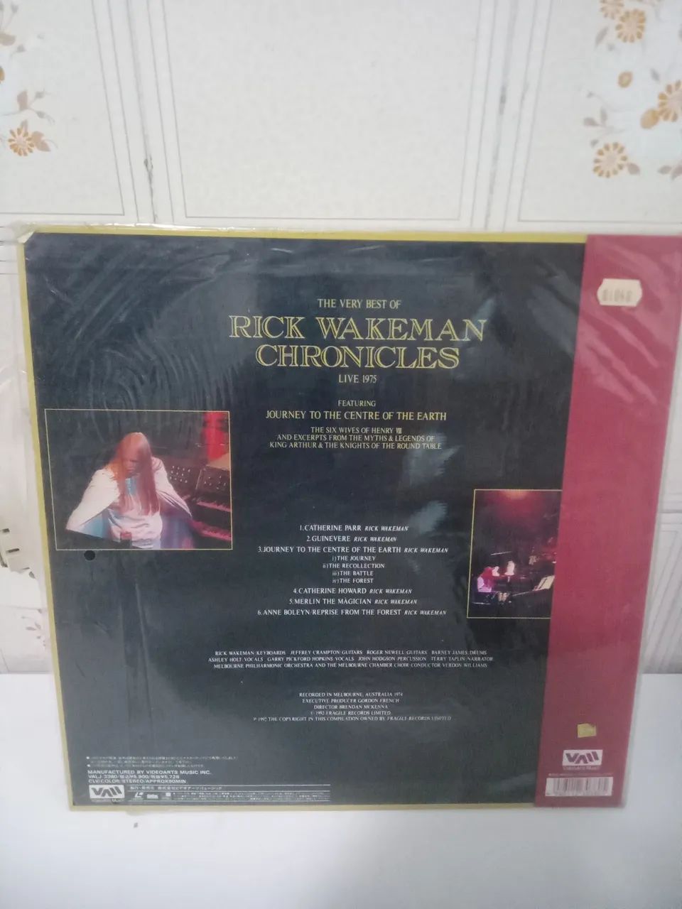 Laserdisc raro Rick Wakeman Chronicles - Live 1975 importado japonês com obi - Foto 2