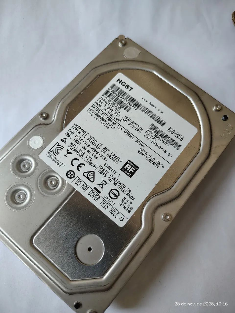 HDD HGTS 3TB SATA 7.2k rpm