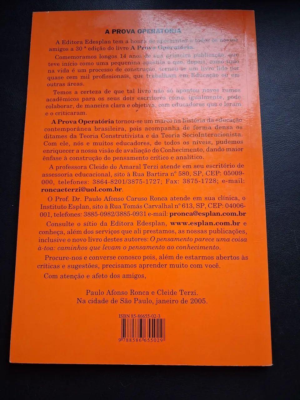 Livro: A Prova Operatória - Contribuições da Psicologia - Foto 2
