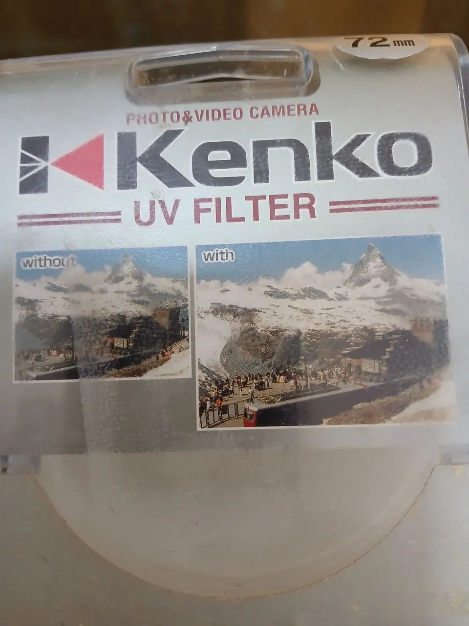Filtro UV para lente de câmera 72mm