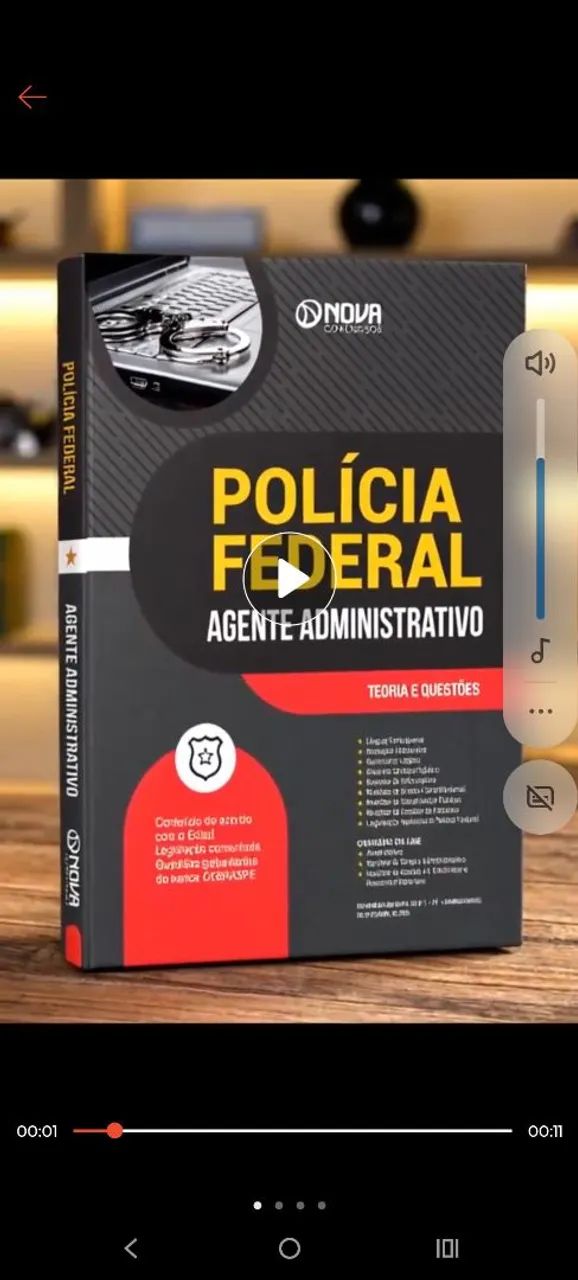 Vendo Apostila Polícia Federal Agente Administra  