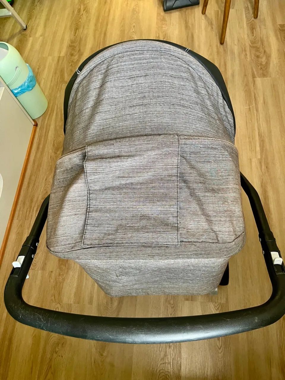 Carrinho de Bebê para Passeio Burigotto Rio K Reversível até 15 Kg Preto Mescla - Foto 5