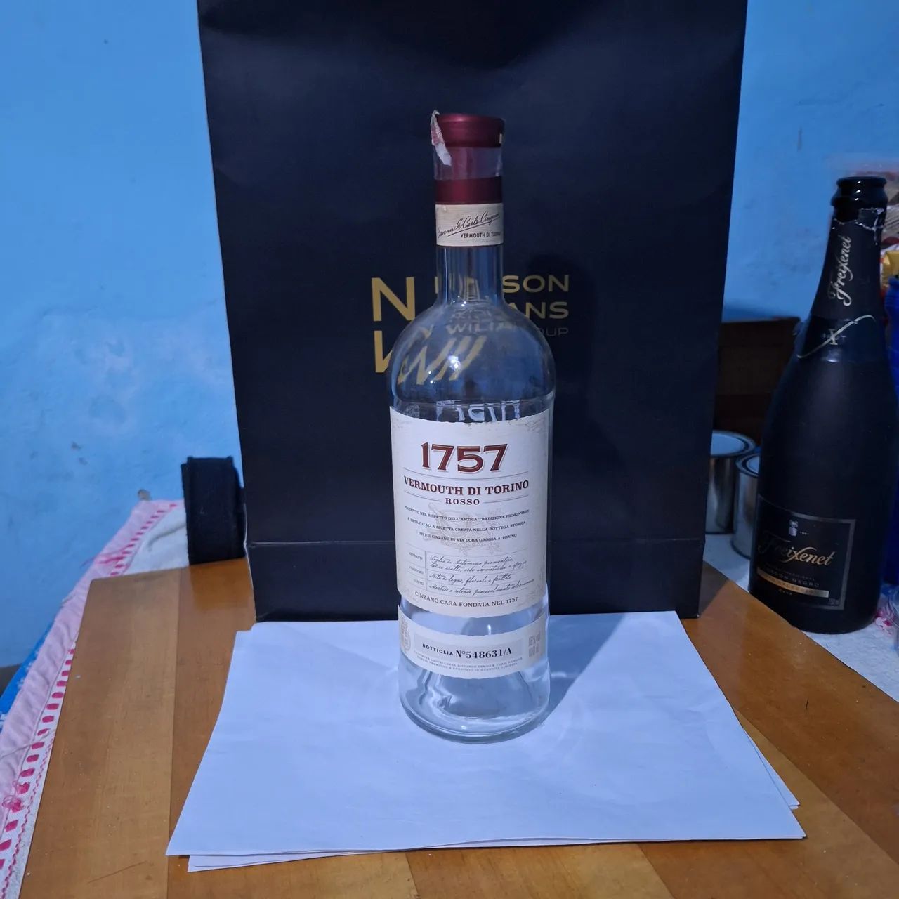 Garrafa Vermute 1757 Vermouth di Torino Rosso sem tampa