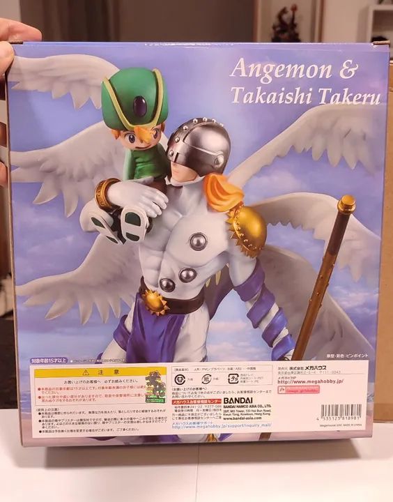 Angemon & Takashi Takeru Digimon GEM Megahouse Action Figure TK G.E.M. Original - Foto 4