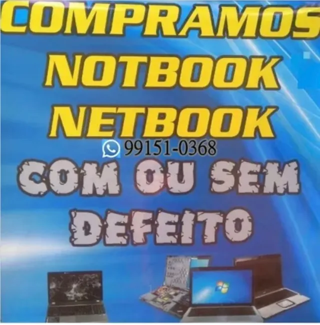 Compr@mos Notebook Novo - Usado ou com defeito