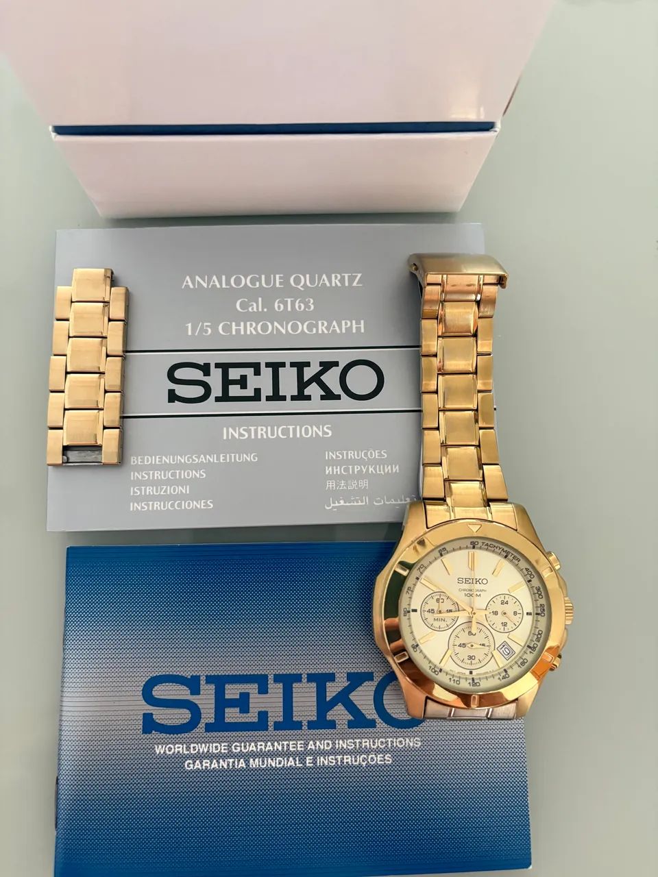 Relógio Seiko Chronograph Mecaquartz - Foto 5