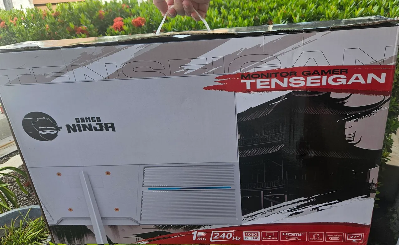Monitor gamer top Ninja (Lacrado, 27", IPS, 240Hz, 1080p, FreeSync, 1 ano garantia)