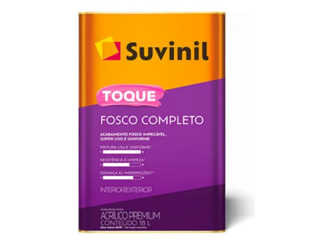 Tinta Toque Fosco Completo Suvinil Branco neve fosco 18L Mega Oferta