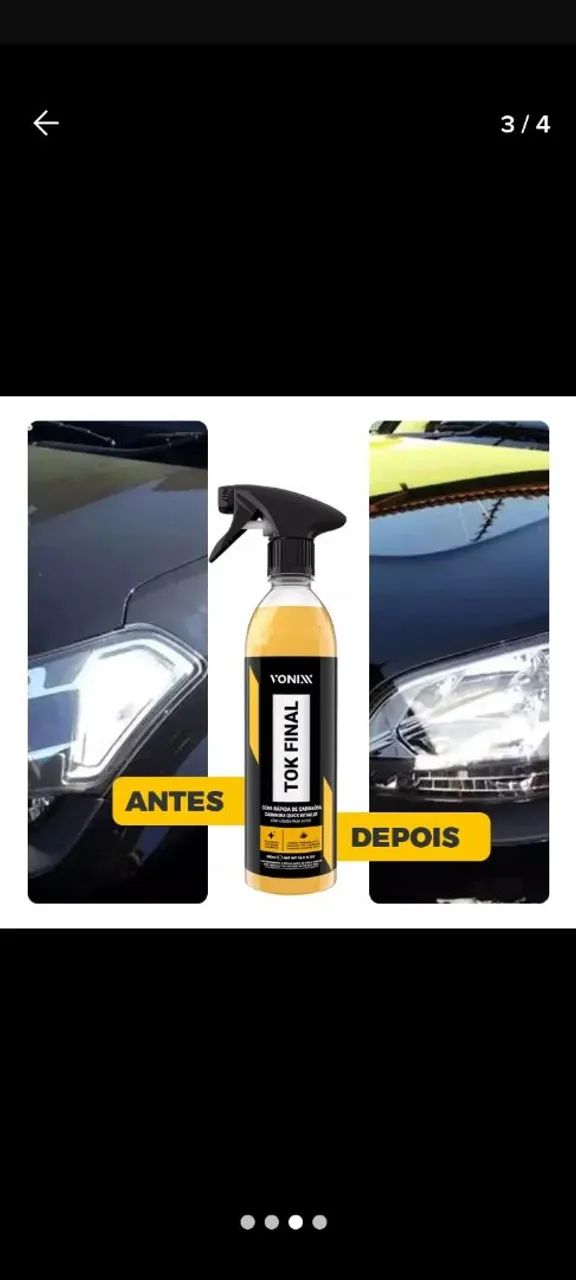 Cera Líquida para Carros Tok Final Vonix - 500ml - Foto 3