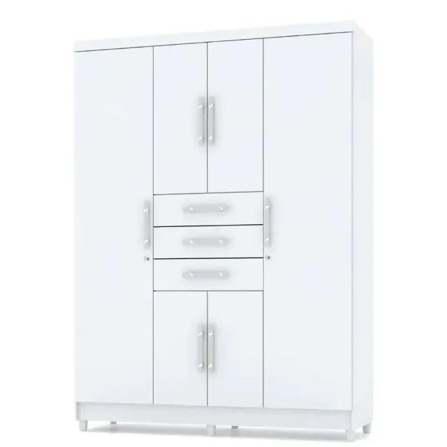 Guarda Roupa Solteiro 6 Portas e 3 Gavetas Novo entregamos