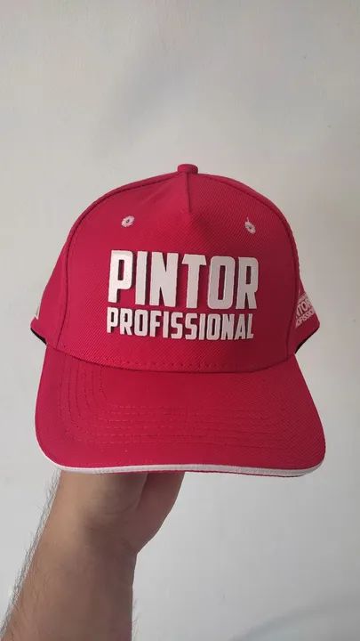 Boné Vermelho Pintor Profissional 