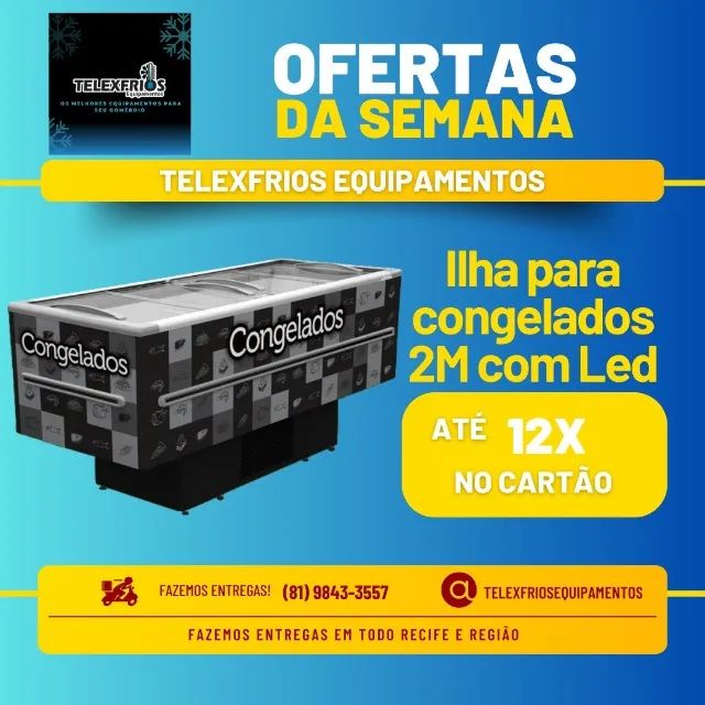 ilha para congelados