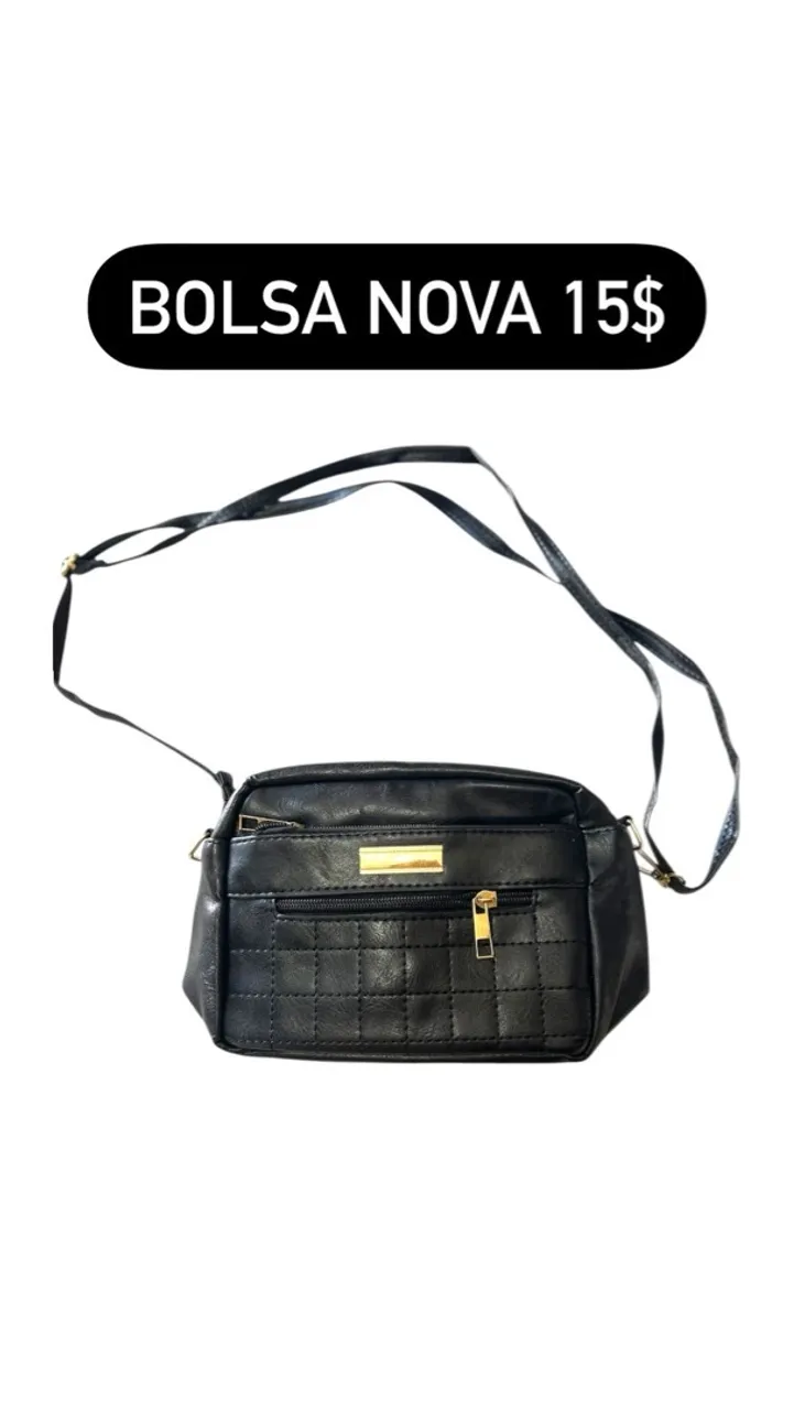 Bolsa preta nova por apenas 15$