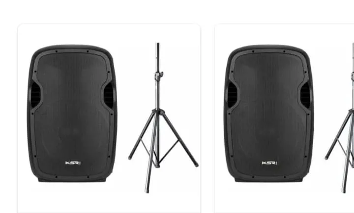 2 Caixas de Som KSR com Suporte